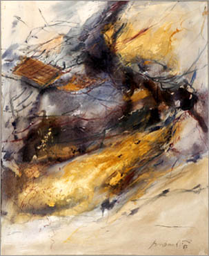 J&ouml;rg Miszewski - Malerei auf Leinwand / Herbst