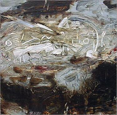 J&ouml;rg Miszewski - Malerei auf Holz / Erdzeichen