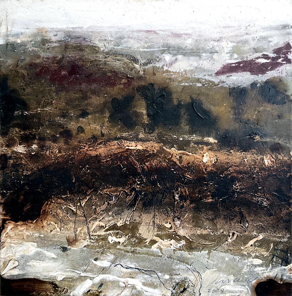 Jörg Miszewski, Malerei auf Leinwand - Kleine Landschaft