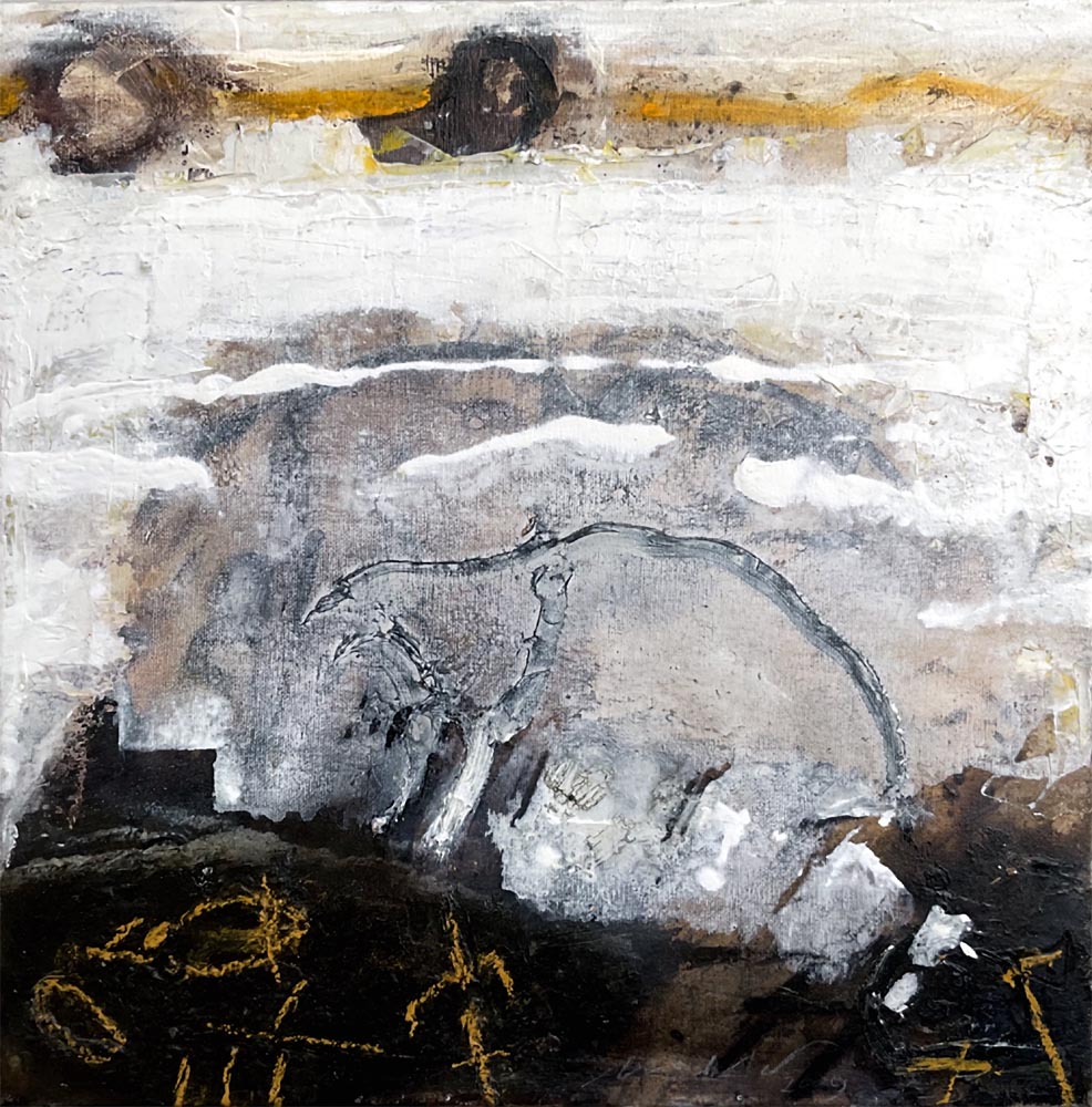 Jörg Miszewski, Malerei auf Leinwand - Kleine Landschaft