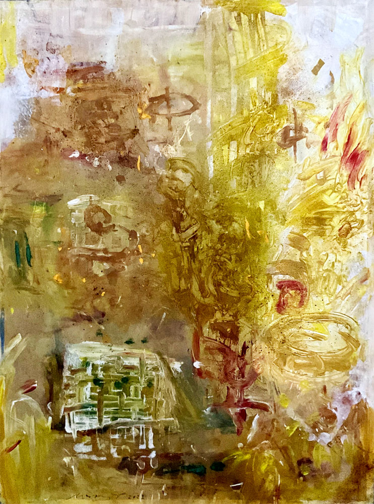 Labyrinth, Mischtechnik auf Papier - Jörg Miszewski, Malerei