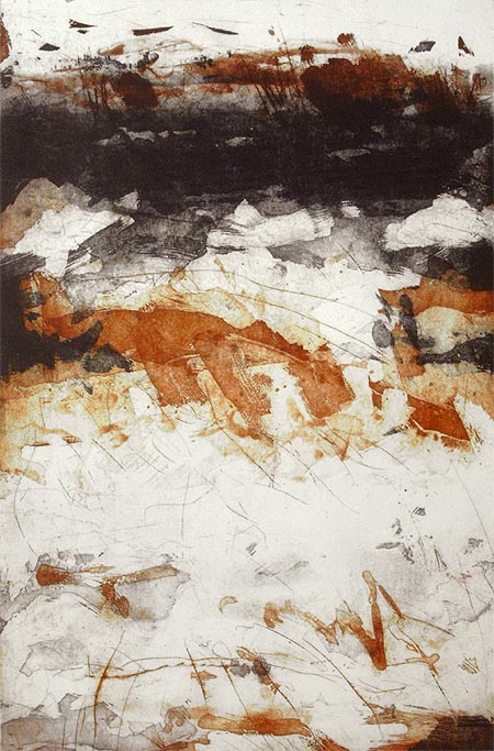 Jörg Miszewski - Druckgrafik / Feldlinien - Landschaft