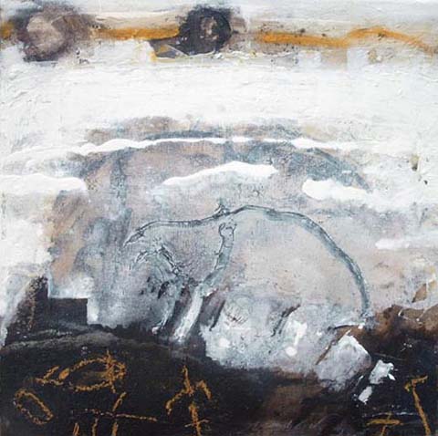 Jörg Miszewski Malerei auf Leinwand - Kleine Landschaft