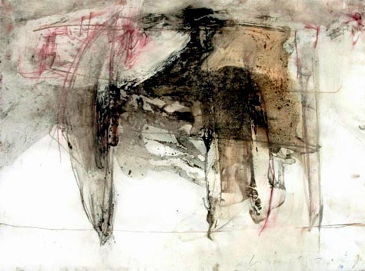 Jörg Miszewski Malerei auf Papier -  Afrikanisches Detail II