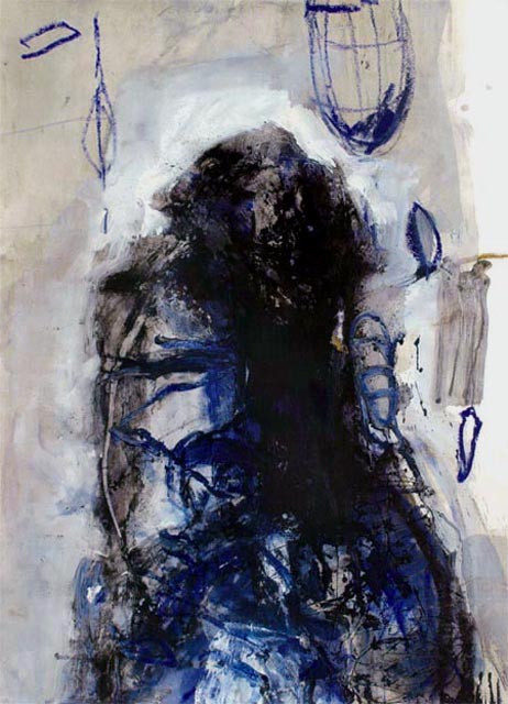 Jörg Miszewski Malerei auf Papier - Bildnis Dorian G.